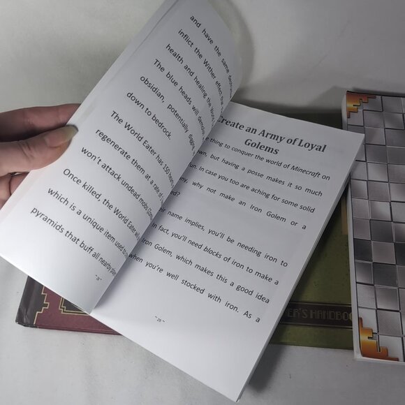 Minecraft 5 Lot Handbook Minecrafters Combat Redstone Essentials Ultimate Secret - Picture 9 of 16